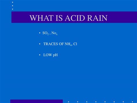 PPT ACID RAIN CAUSES AND EFFECTS PowerPoint Presentation Free