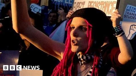 Transgender Rights Activists Protest Outside White House Bbc News