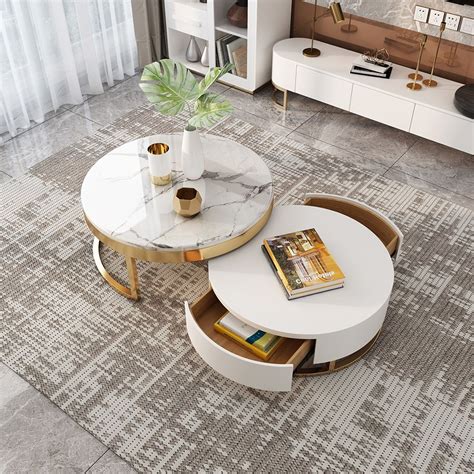 Whether your style is more contemporary and modern or traditional and classic, there are options for whatever your version of home looks like. Modern Round Coffee Table with Storage Lift-Top Wood ...