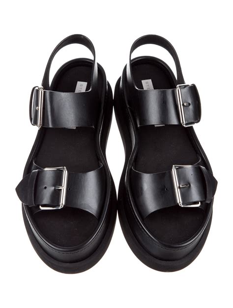 Stella Mccartney Vegan Leather Flatform Sandals Shoes Stl51085