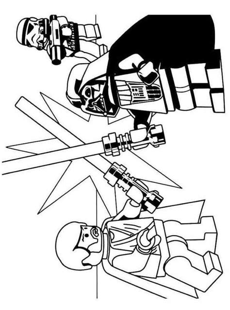 Kids N Create Personal Coloring Page Of Lego Star Wars
