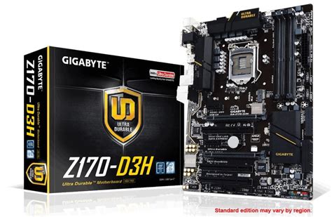 Gigabyte Ga Z170 D3h Intel Z170 Chipset Lga1151 Skylake Atx Desktop