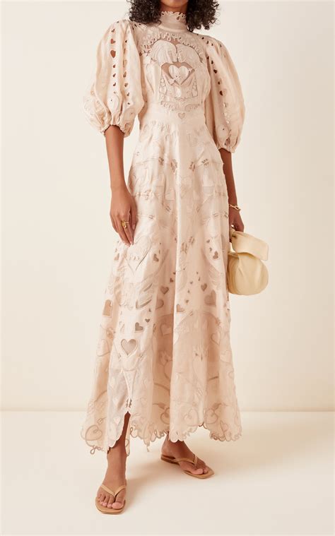 Zimmermann The Lovestruck Silk-Linen Lace Gown | Lace gown, Gowns, Fashion