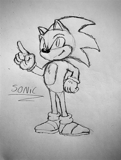 Sonic Drawing 2 Sonic The Hedgehog Amino