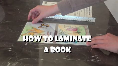 How To Laminate A Book Diy Easy Youtube
