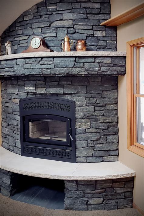 Stone Veneer On Brick Fireplace Fireplace Guide By Linda