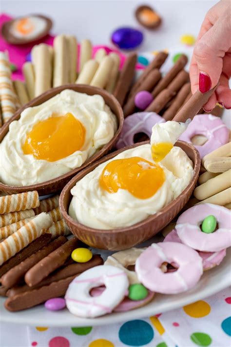 Egg rolls and the perfect crispy appetizers, made with chicken, cabbage, carrots, mushrooms, and seasoning wrapped in egg roll wrappers in 30 chef approved recipes for dinners and desserts. This Giant Cadbury Creme Egg Cheesecake Dip Recipe Is THE Easter Dessert - Brit + Co