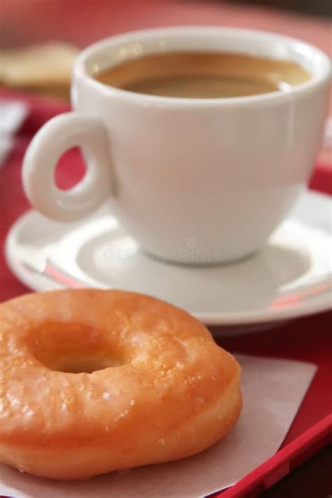 Donut And Coffee Stock Image Image Of Drink Donut Afternoon 22878437