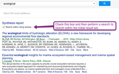 Most of the results you'll see when searching on google scholar will be from libraries, research. Cited Reference Searching - Google Scholar Tips and Tricks ...