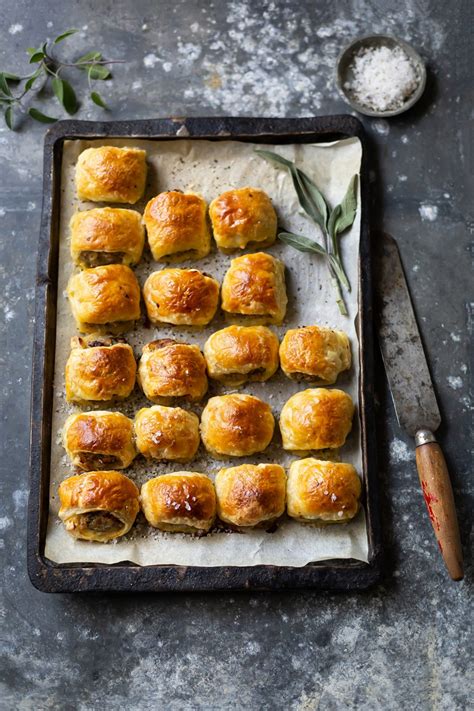 Sausage Rolls With Apple Sage Raisins Recipe Drizzle And Dip