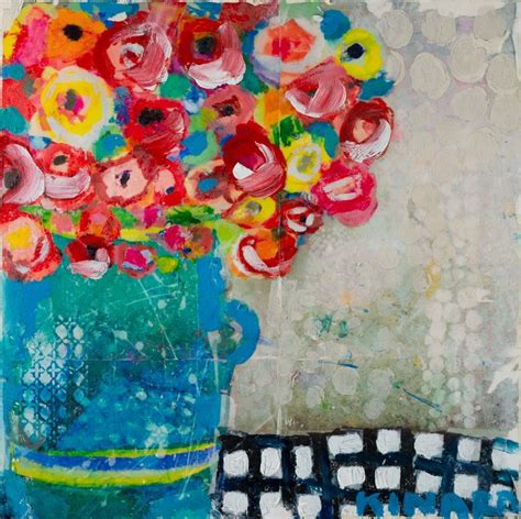 Hong Kong Flowers Iii 16x16 Mixed Media Available At Anne