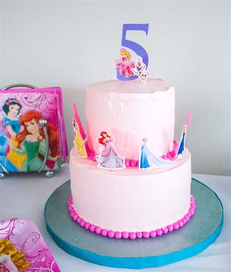 Make An Easy Disney Princess Birthday Cake Using Stickers Yes