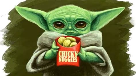 Listen to chicky nuggies on spotify. Baby Yoda & Chicky Nuggies Fan Art - Digital Painting in ...