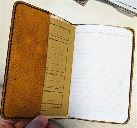 Inside leather field notes cover | Field notes cover, Field notes, Notes