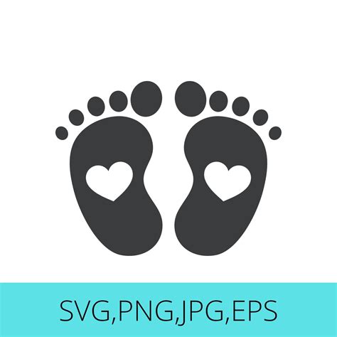 Baby Footprint Svg Baby Feet Svg Baby Foot Svg Baby Foot Etsy Images