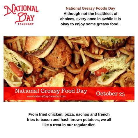 Pin By National Day Calendar On Celebrate Every Day Food Greasy Food