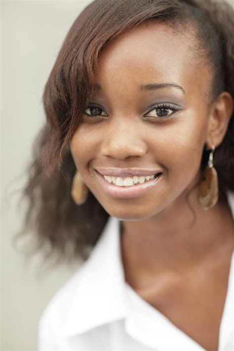 Image Of A Black Woman Smiling Stock Image Image Of Close African