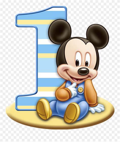 Mickey Mouse Number 1 Png Mickey Mouse 1st Birthday Clipart 5267075
