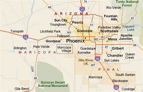 Where Is Maricopa Village Arizona See Area Map And More
