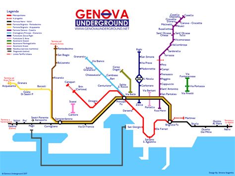 Genova Underground Mappa