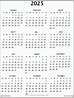 Printable 2025 Calendar - Printable Blank World