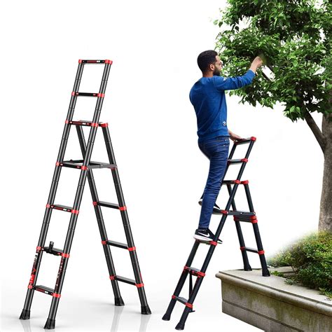 Extension Ladder 6 Foot Step Ladder Telescopic Aluminum 57 Ladder