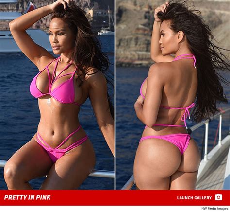 Daphne Joy Dazzles In Sexy Pink Bikini During Photo Shoot On A Yacht In