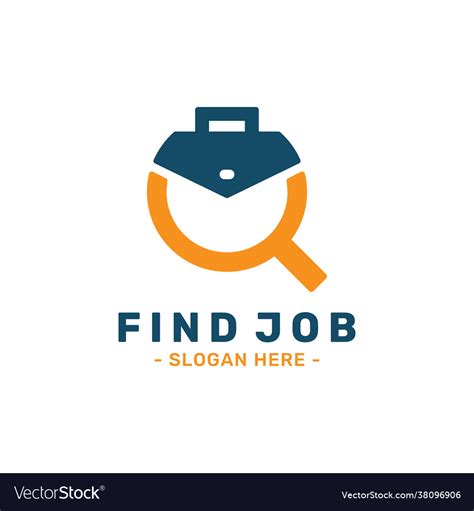 Find Job Logo Design Template Royalty Free Vector Image