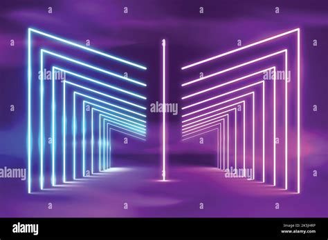 Realistic Bright Neon Lights Background Vector Design Illustration