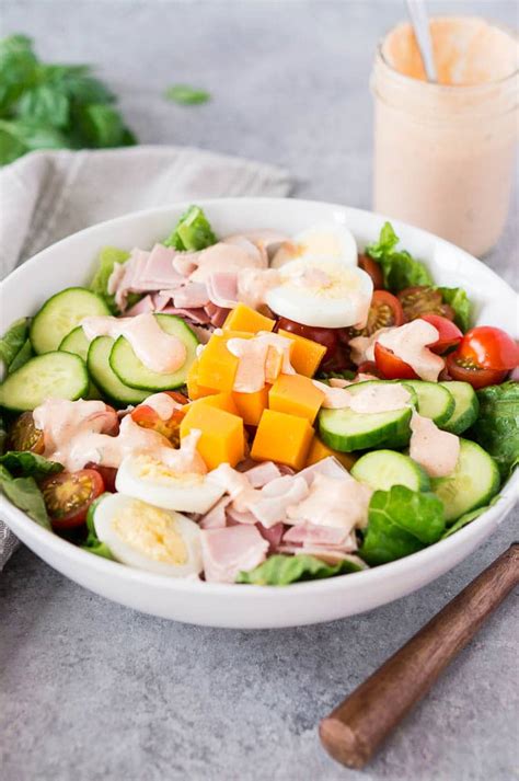 Chef Salad Recipe Healthy Lunch Delicious Meets Healthy