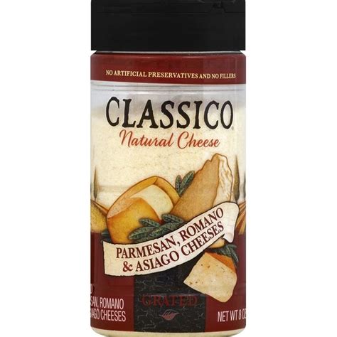 Classico Grated Parmesan Romano And Asiago Cheese 8 Oz Instacart
