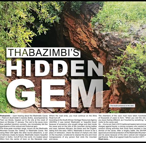 The Madimatle Caves Another Discover Thabazimbi