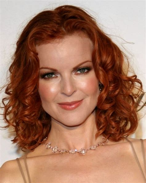 Marcia Cross Shoulder Length Red Hair With Curls