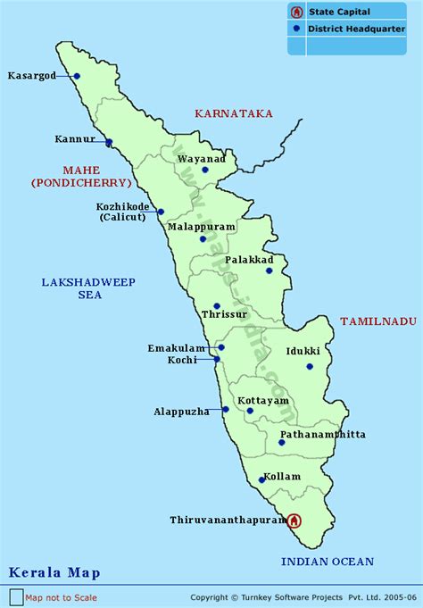 Kerala is also known as god's own country. Kerala Map, Kerala Map