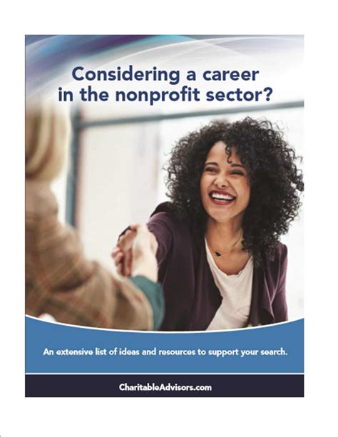 Considering A Nonprofit Career Charitable Advisors