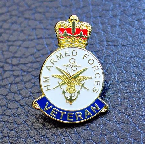 British Army Veteran Classic Patriotic Enamel Pin Badge 2021 Etsy Uk