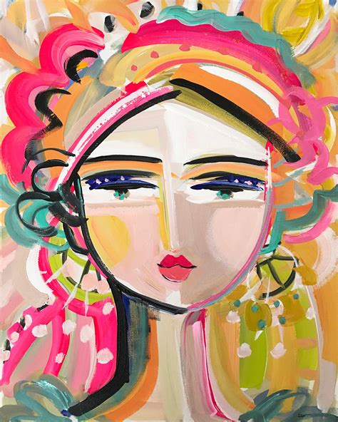 Painting Of Girl Modern Painting Abstract Painting Canvas Painting