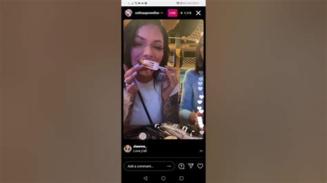 Celina Powell And Aliza Drunk On Live Instagram Youtube