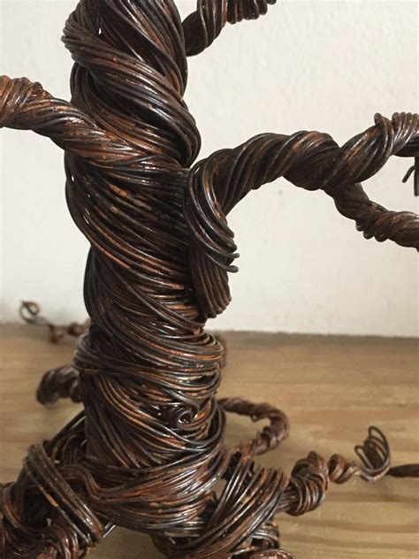 Handcrafted Rusted Twisted Wire Tree Etsy