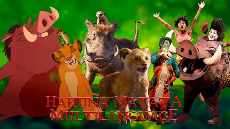 Lion King Hakuna Matata Multilanguage 1994 2019 Musical Young Simba