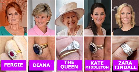 Kate Middleton And Meghan Markle Engagement Ring And Wedding Ring