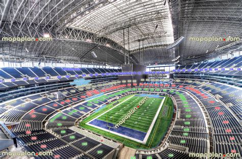 Dallas Cowboys Atandt Stadium Arlington Seating Map View From Section