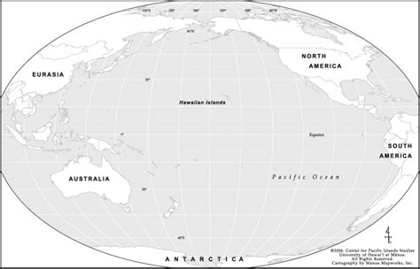 The Location Of The Hawaiian Archipelago In The Pacific Basin Produced