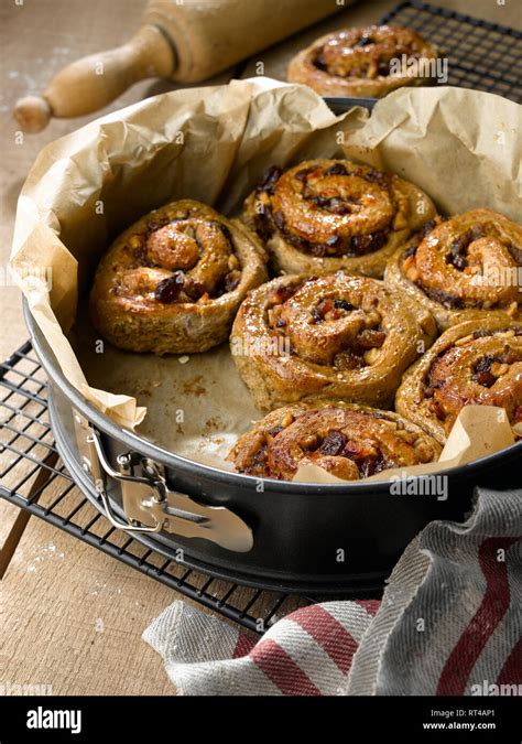 Traditional Chelsea Buns Hi Res Stock Photography And Images Alamy