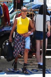 Jada Pinkett Smith Wears Four Inch Heels To Shop For Bargains With