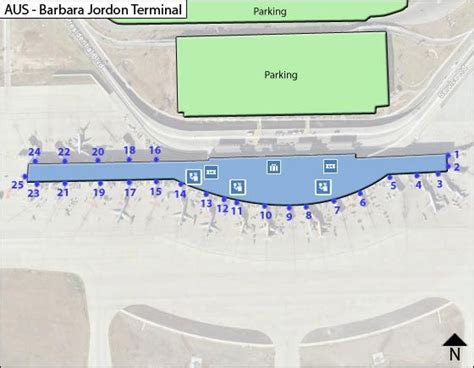 Austin Bergstrom Airport Map Aus Terminal Guide