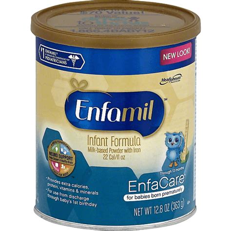 Enfamil Enfacare Infant Formula Milk Based Powder With Iron Through