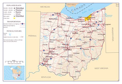 Ohio And Surrounding States Map Map