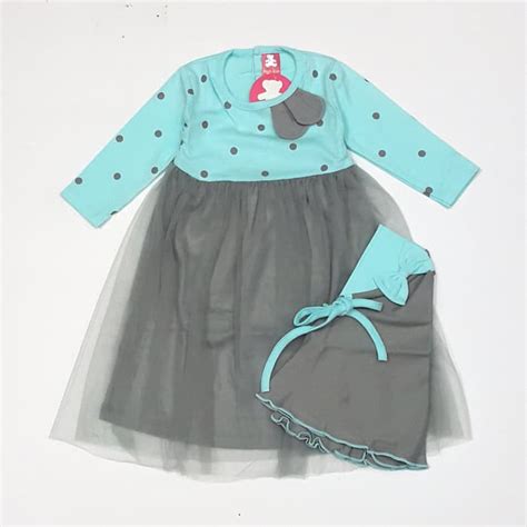 Pastikan anda memilih mode baju bayi yang cocok untuk anak anda. Baju Muslim Gamis Anak bayi Perempuan 6 7 8 9 10 11 bulan ...