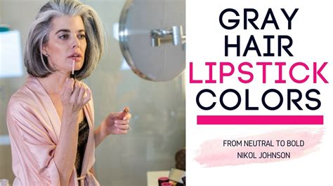 Picking the wrong shade can make your choose the right shade for your eyebrows by ensuring it complements your hair color and your skin tone. Gray Hair Lipstick Colors | Picking the RIGHT Colors ...